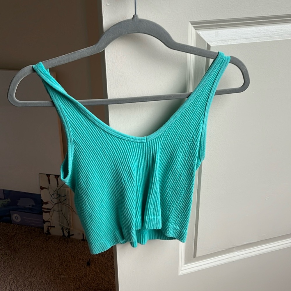 Turquoise top